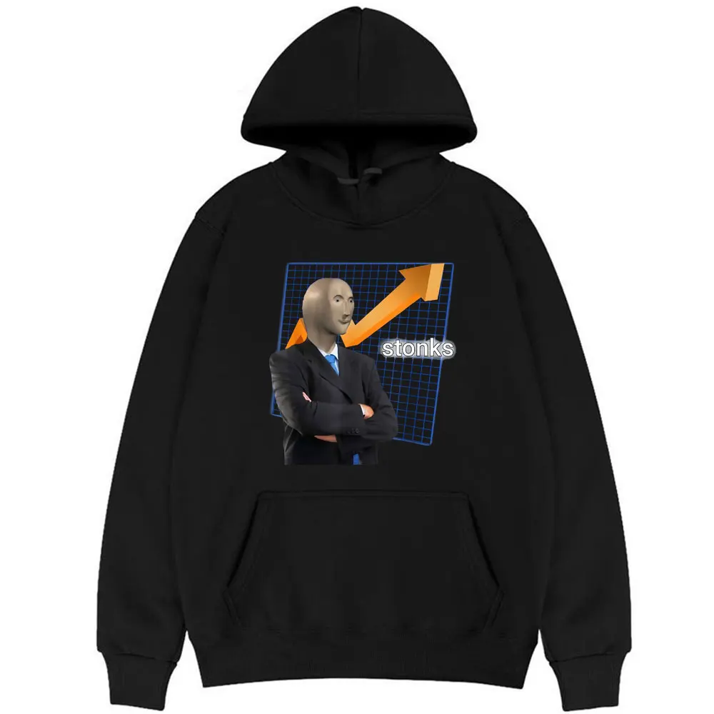 

Stonks Surreal Memes Funny Print Hoodie Mens Casual Style Hoodies Men Women Family Youth Sweatshirt Man Woman Cool Streetwear