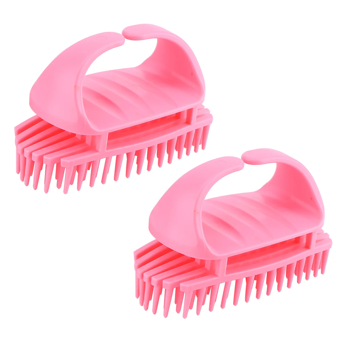 

2 Pcs Silicone Shampoo Brush Women's Scalp Head Massage Adult Hair-Washing Comb Bath Scrubber for Body Massager Aldult Abs Miss