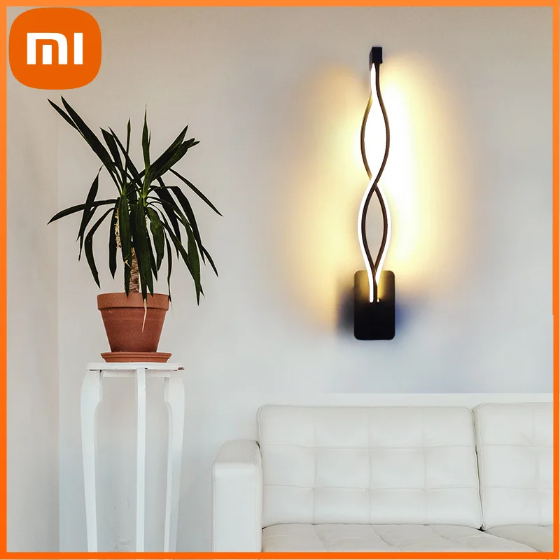 

XIAOMI LED Wall Lamp Modern Minimalist Living Room Bedroom Bedside Aisle Furniture Lighting Decorative Wall Light AC85-260V 16W