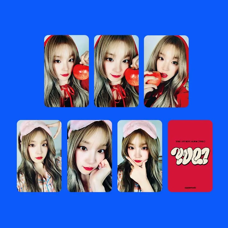 6/8 шт. KPOP (G)I-DLE YUQI SOLO 1-й мини-альбом YUQ1 периферийные K4 специальные ломо-карты для
