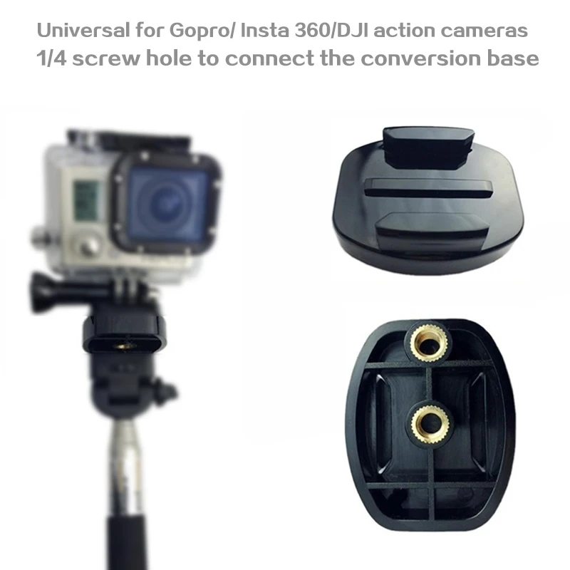 

Универсальный Соединительный адаптер для камеры Gopro 10 9 винт 1/4 для Insta360 One RS/R/DJI Action 2 быстроразъемные базовые аксессуары
