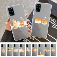 cute food dog phone case for samsung a 10 20 30 50s 70 51 52 71 4g 12 31 21 31 s 20 21 plus ultra