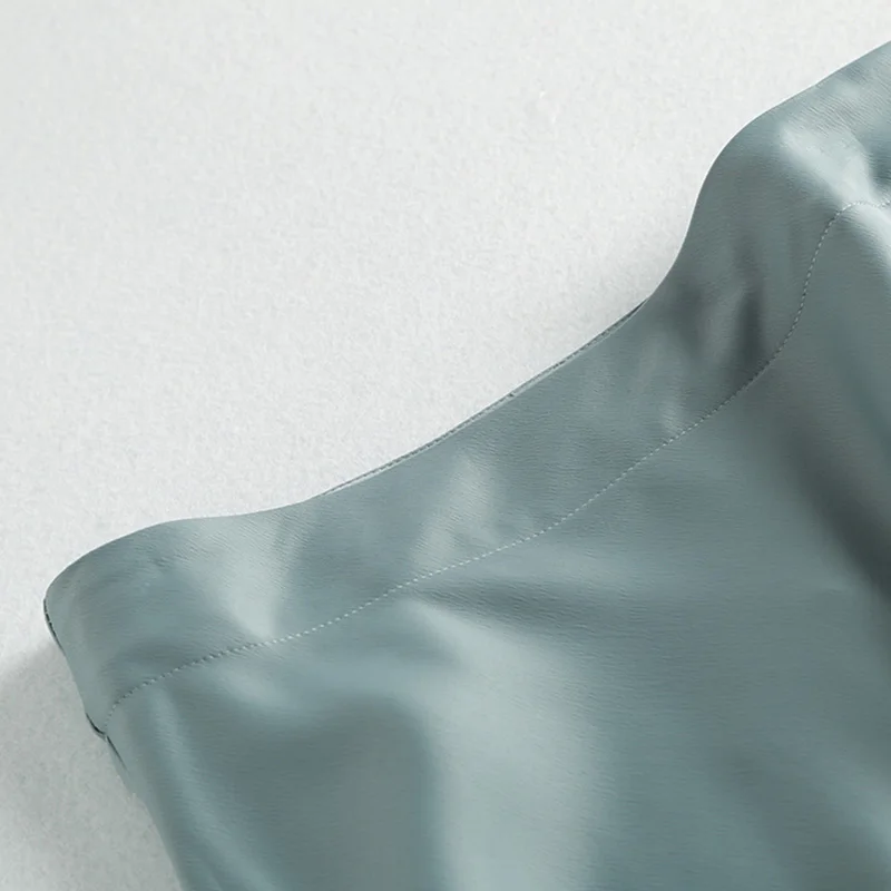 Юбка Женская средней длины модная атласная элегантная длинная юбка с завышенной