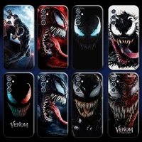 marvel venom comics cool for samsung m11 m12 phone case funda silicone cover carcasa liquid silicon black soft