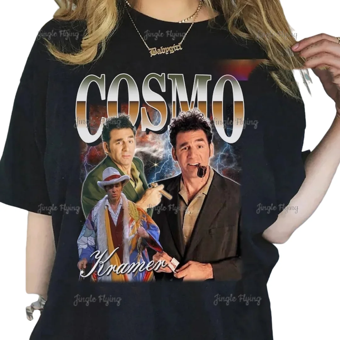 Винтажная Футболка Cosmo Kramer Свитшот унисекс футболка для женщин и мужчин