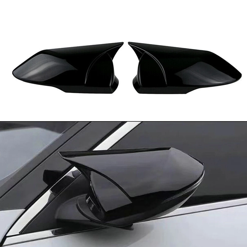 

2pcs Glossy Black Exterior Rear View Mirror Trim Cover For Hyundai Elantra 2021-2022 Rearview Mirror Trim Cover Car Accessories