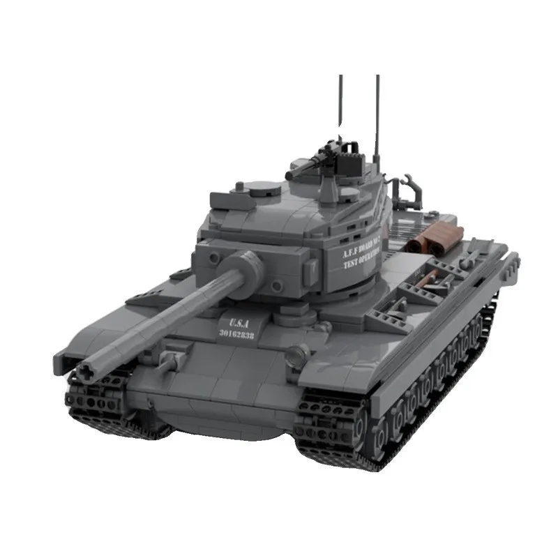 Конструктор MOC: Модель тяжелого танка T29 времен Второй мировой войны, мелкие детали, для сборки, коллекционная модель для взрослых, игрушка из кирпичиков (art.: 3920d802e387d) - 3920d802e387d