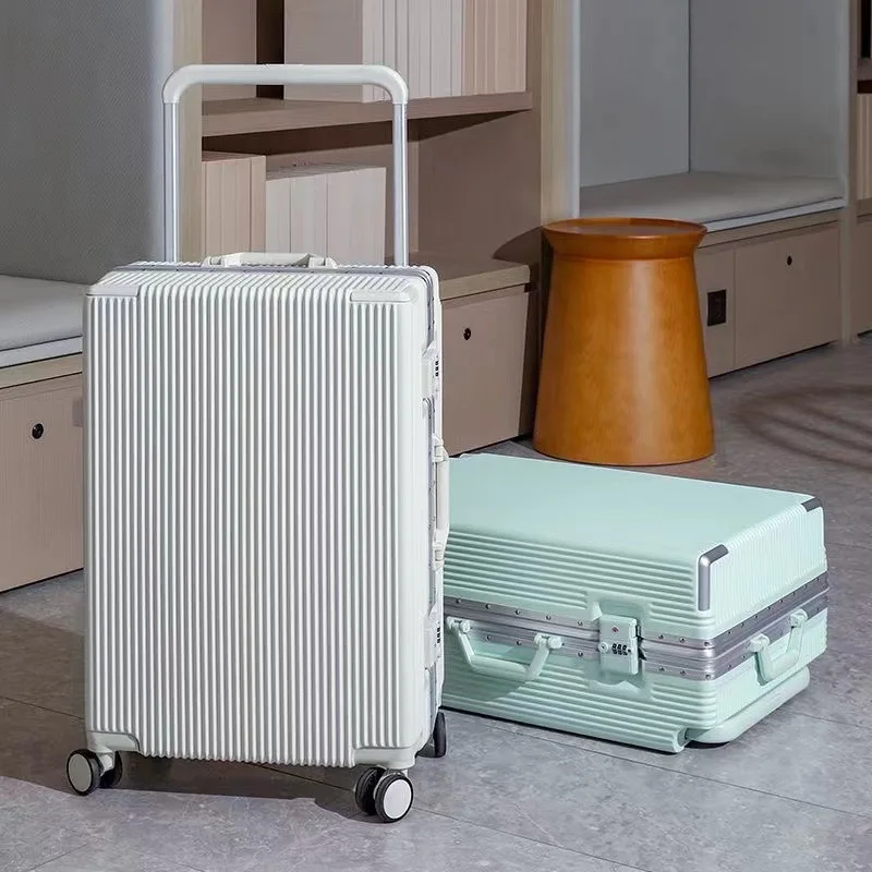 Дорожный чемодан с широкой ручкой на колесиках USB-зарядка сумка для ноутбука