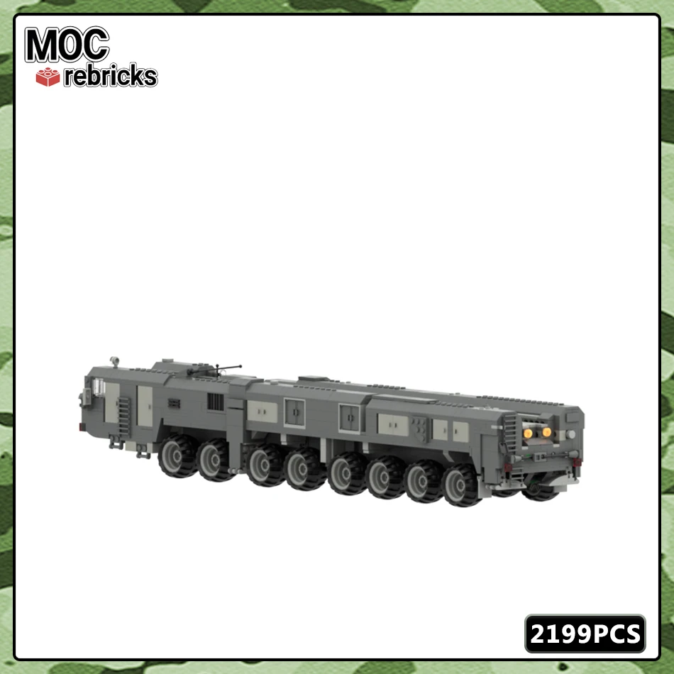 MOC военная серия модель строительного блока RT-2PM2 Topol-M ICBM пусковая установка