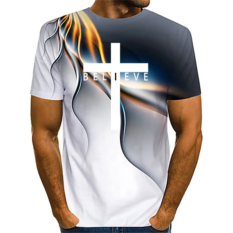 

Футболка мужская повседневная с круглым вырезом и коротким рукавом