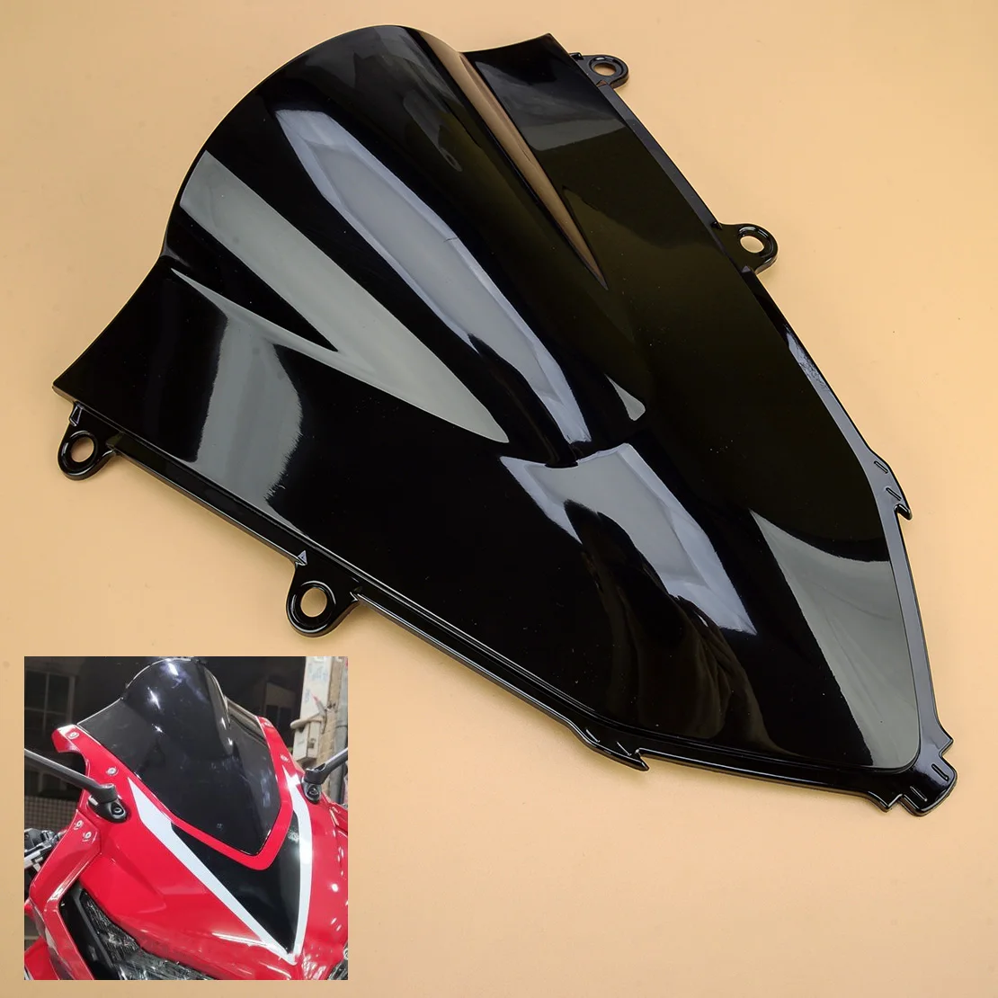 

Защита переднего ветрового стекла мотоцикла, черный пластик, подходит для Honda CBR650R CBR 650 R 2019 2020 2021 2022
