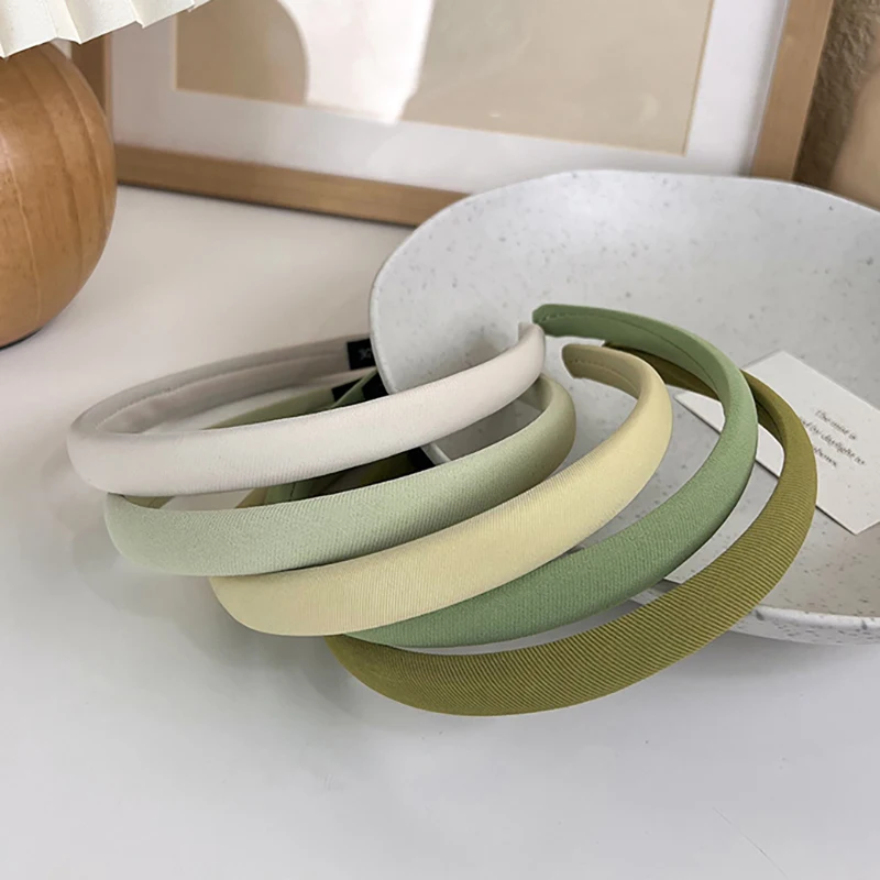 

Summer Green Hair Hoop High Cranial Headband Cute Girl Press Wash Hair Bundle Korean Fashion Hair Accessories for Women Makeup