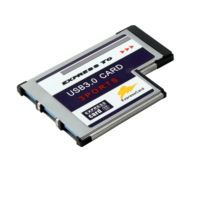 Hot Selling High Quality 3 Port Hidden Inside USB 3.0 USB3.0 To Expresscard Express Card 54 54mm Adapter Converter