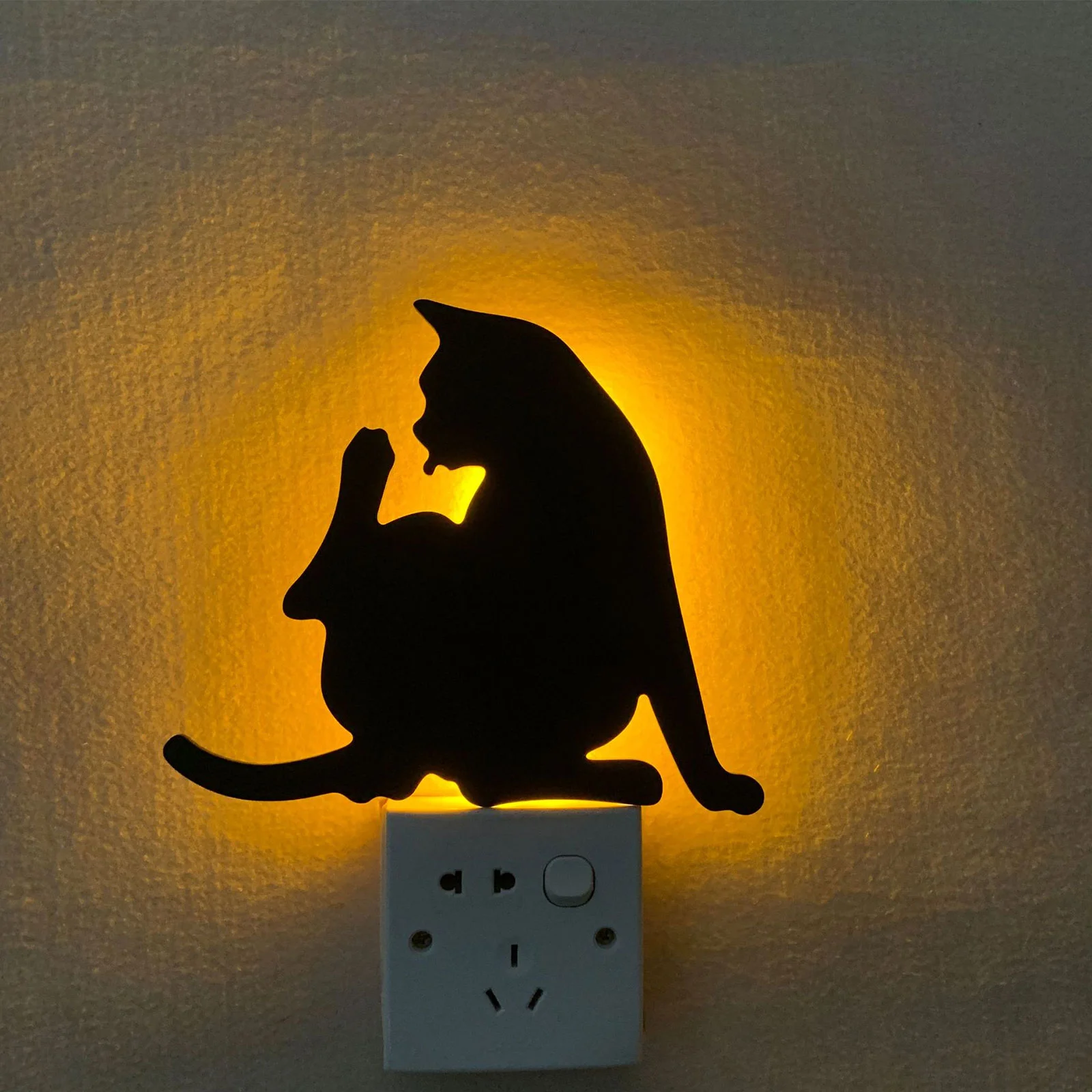 

1 шт., ночник в виде милого мультяшного кота, светодиодный светильник для дома