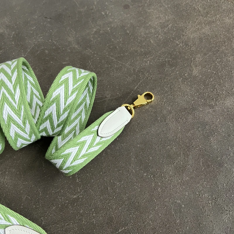 Kelly Buckle Wax Thread Belt Wide Shoulder Belt Woven Bag Belt Single Shoulder Messenger Bag With Round Dot Blue Narrow