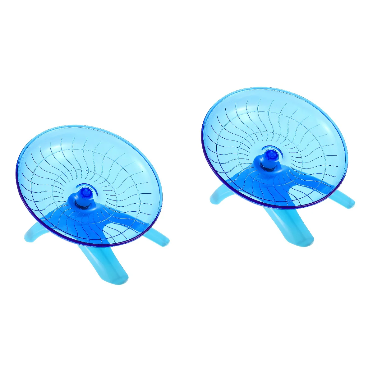 

2 Pieces Hamster Hedgehog Toys Saucer Wheel Pet Supplies Exercise Toys Small Steel Bearing