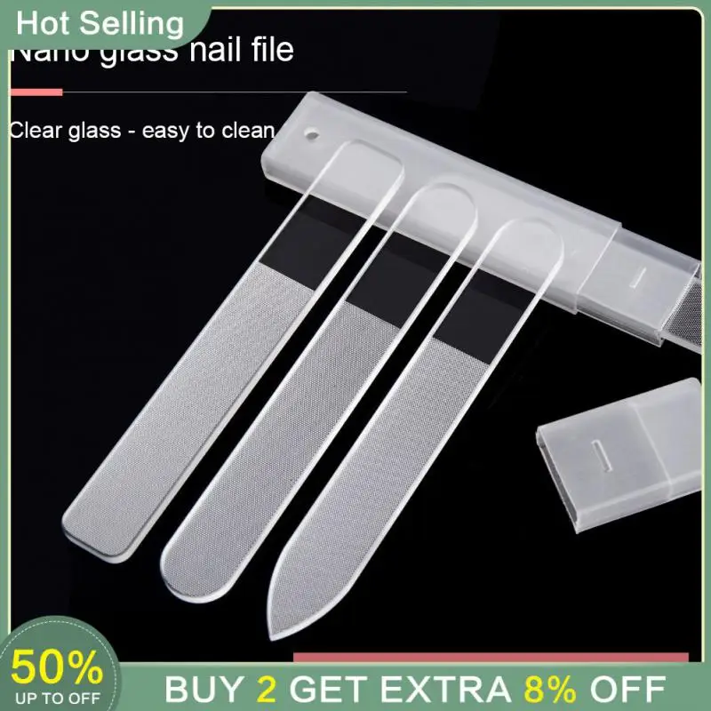 

1pcs Nail Art Files Crystal Glass File Buffer Gel UV Polish Durable Buffing Sanding Tips Manicure Decoration Tools Salon Beauty