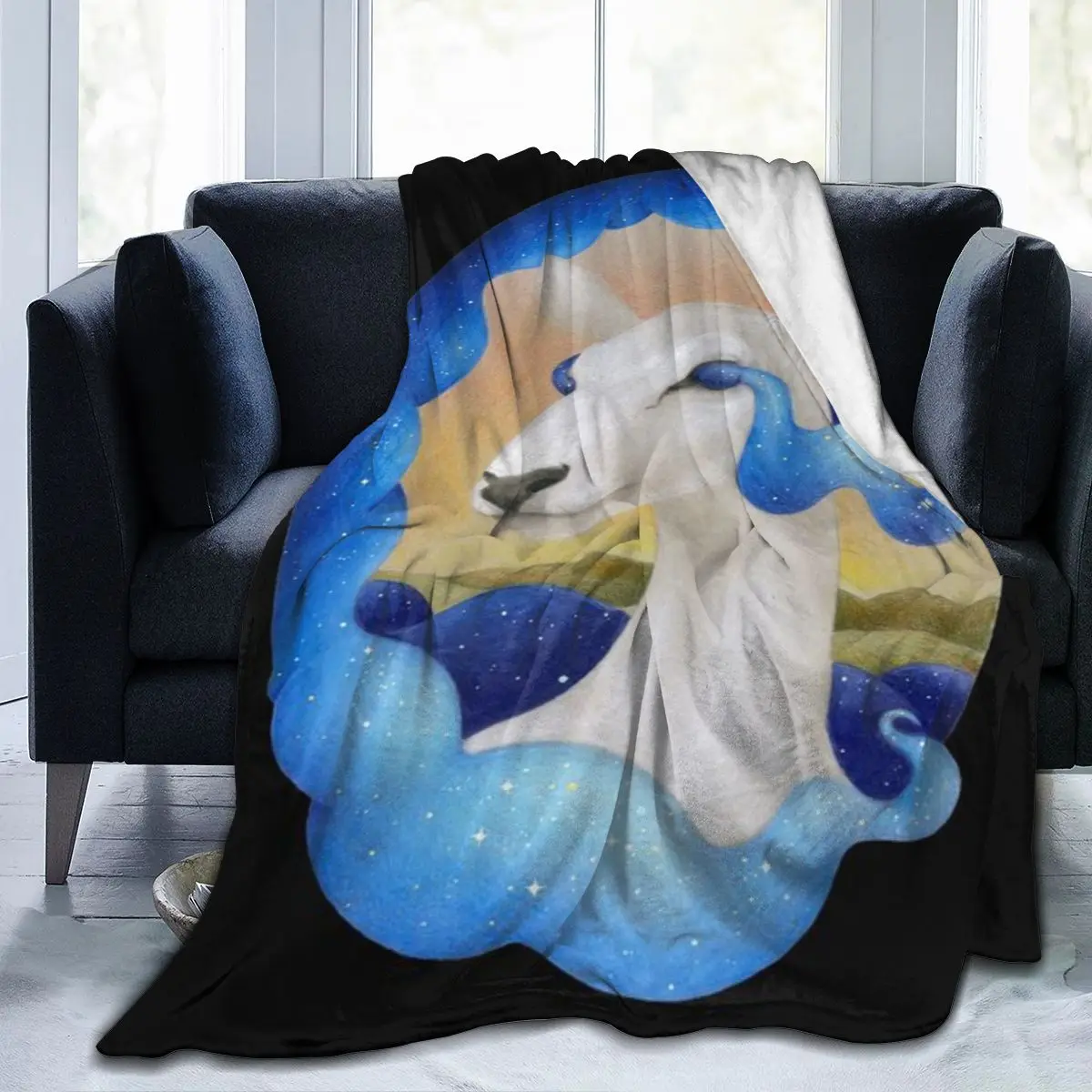 Белый олень — Дух леса ультрамягкое одеяло из микрофлиса