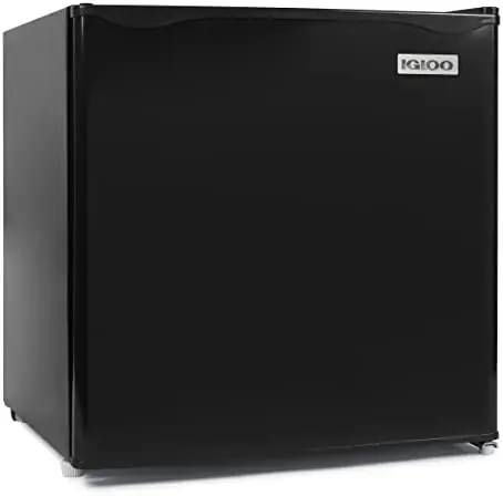 

IRF32BK Single Door Compact Refrigerator with Freezer, Slide Out Glass Shelf, Perfect for Homes, Offices, Dorms, 3.2 Cu.ft, Blac