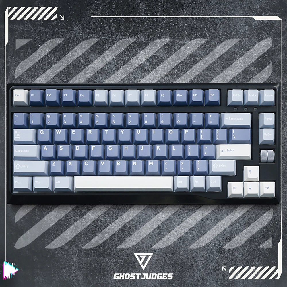 Ghost Judges Fishing Colorway Cherry PBT Doubleshot keycap for mx keyboard 60 65 87 104 gh60 xd64 xd68 bm60 bm65