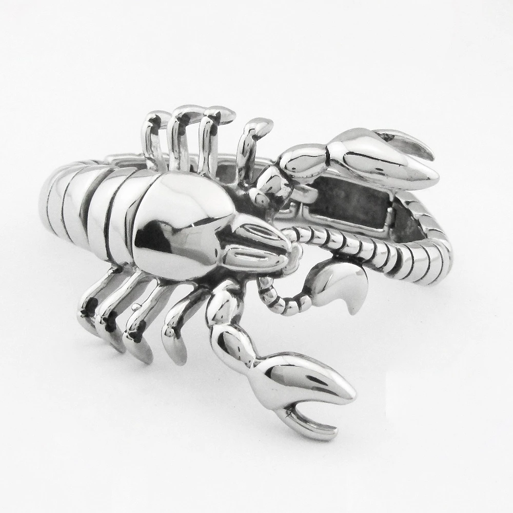 

Wild, Individualized, Dominant and Trendy Male Scorpion Bracelet in Europe and America, Fashion Stainless Steel Bracelet