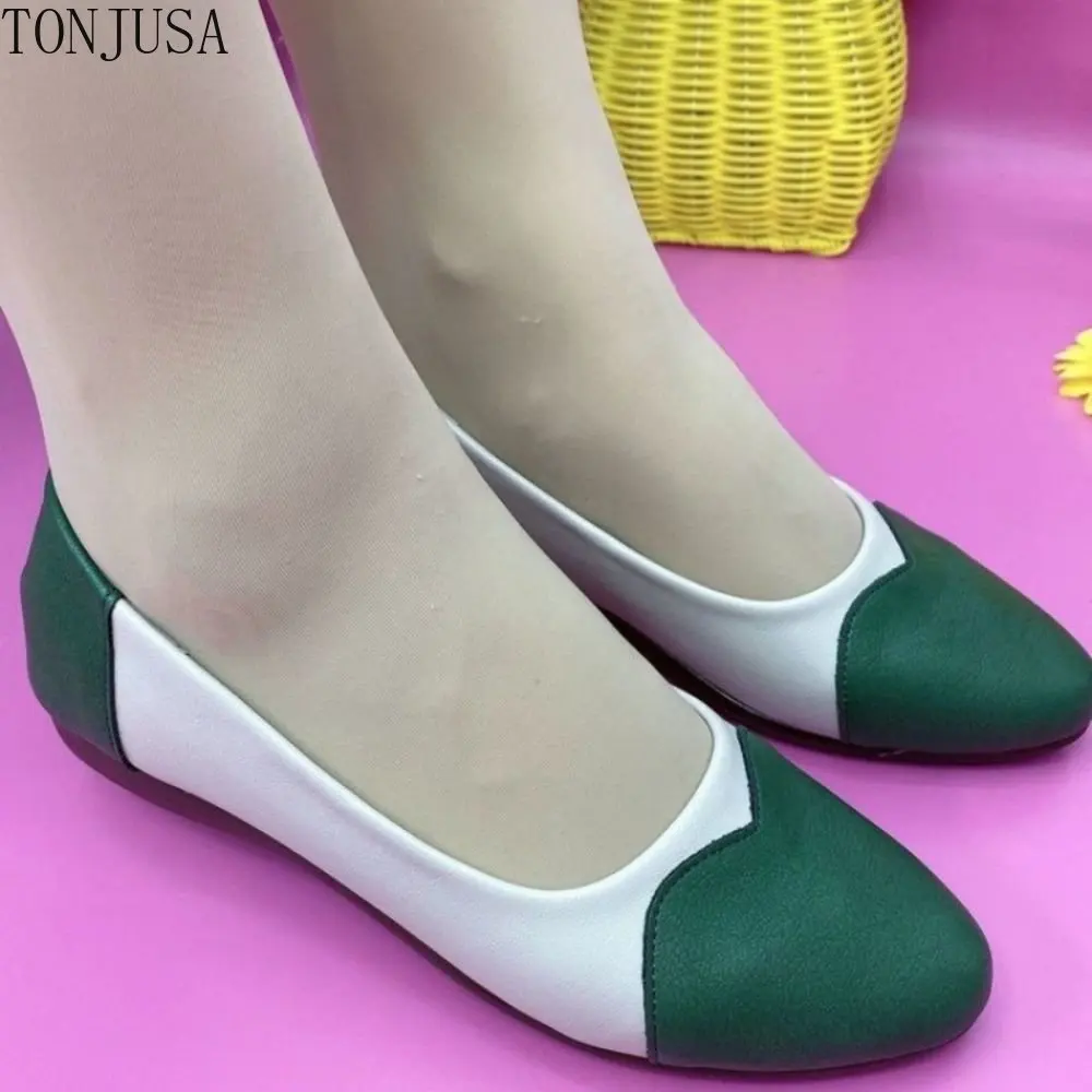 Women's Casual Flats Pointed Toe Ladies Comfort Ballet Flats Slip on Shallow Loafers Office Flat Boat Shoes Woman