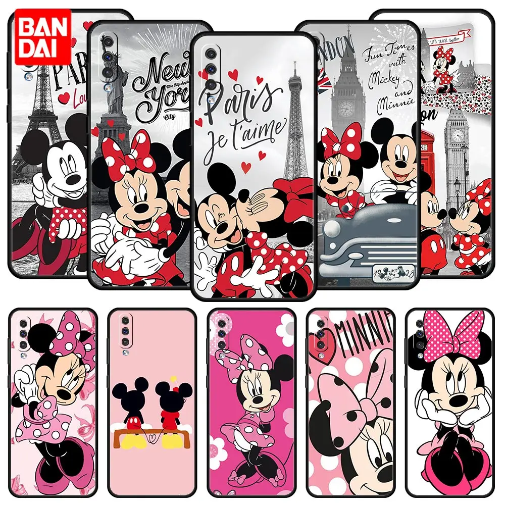 

Disney Minnie Mouse Case for Samsung Galaxy A03 A13 A31 A50 A51 A52 A30 A70 A71 A32 Note 20 Ultra 5G Black Capa Cover Silicone