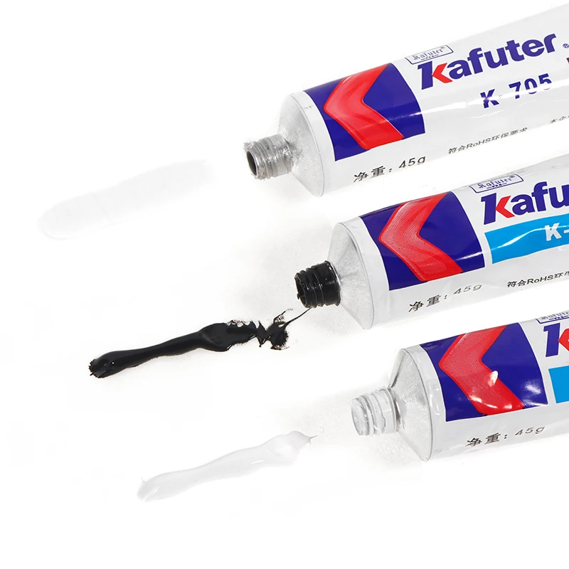 

24 Hours Curing 45G Silicone Industrial Adhesive Silicone Rubber White Balck Transparent Glue For Hardware Electronics Chemicals