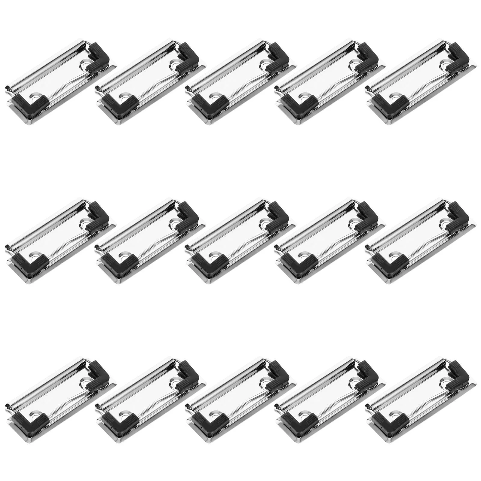 

15pcs Clipboard Clips Mountable Metal Clip Spring-Loaded File Folder For School