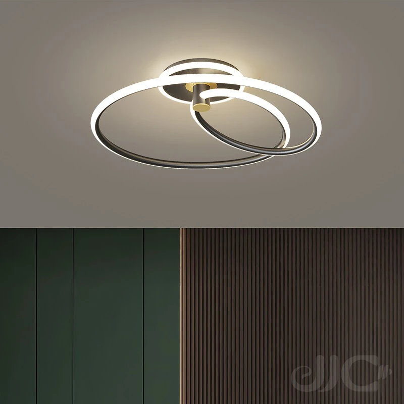 

Jjc Nordic Led Study Ceiling Lights Modern Simple Light Luxury Round Living Room Lights Led Bedroom Ceiling Lights