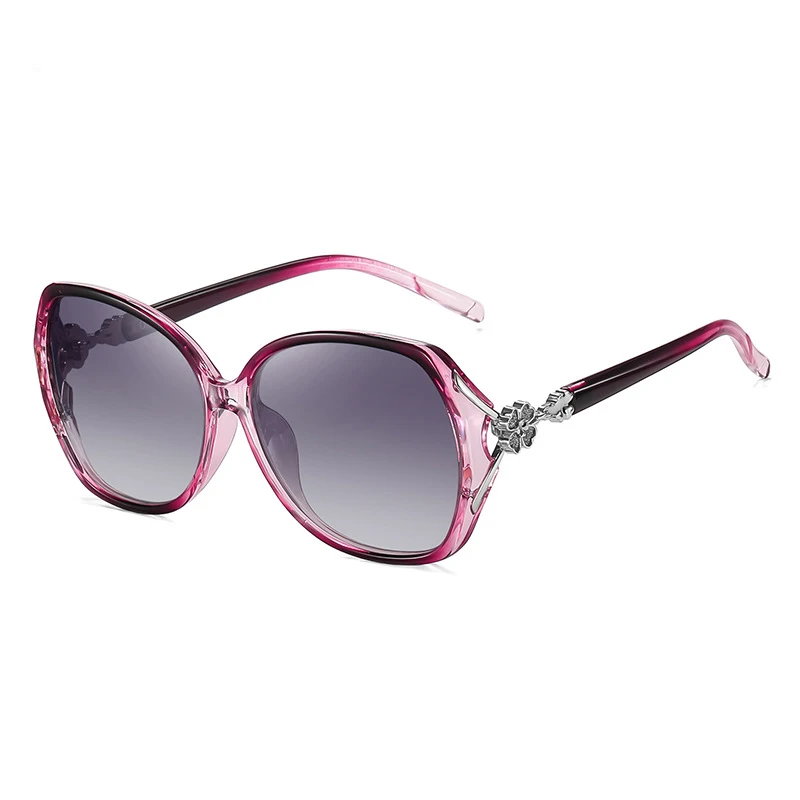 VAKA круглые поляризационные солнцезащитные очки женские винтажные брендовые