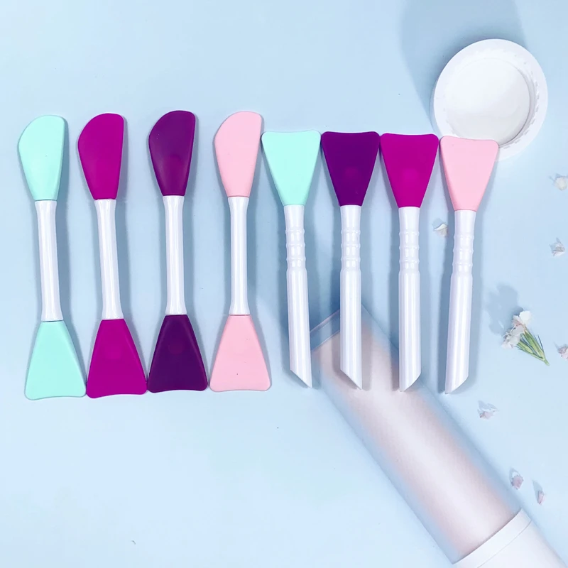 

1PC Two Uses Professional Facial Stirring Brush Soft Silicone mask Makeup Brush Cosmetics Makeup Brushes Tools