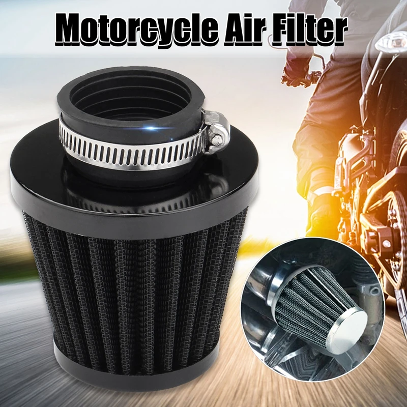 

Black Motorcycle Air Filter Pod Cleaner Fit ATV Dirt Bike Quad Scooter 35/39/48/50/54/60mm Air Filters