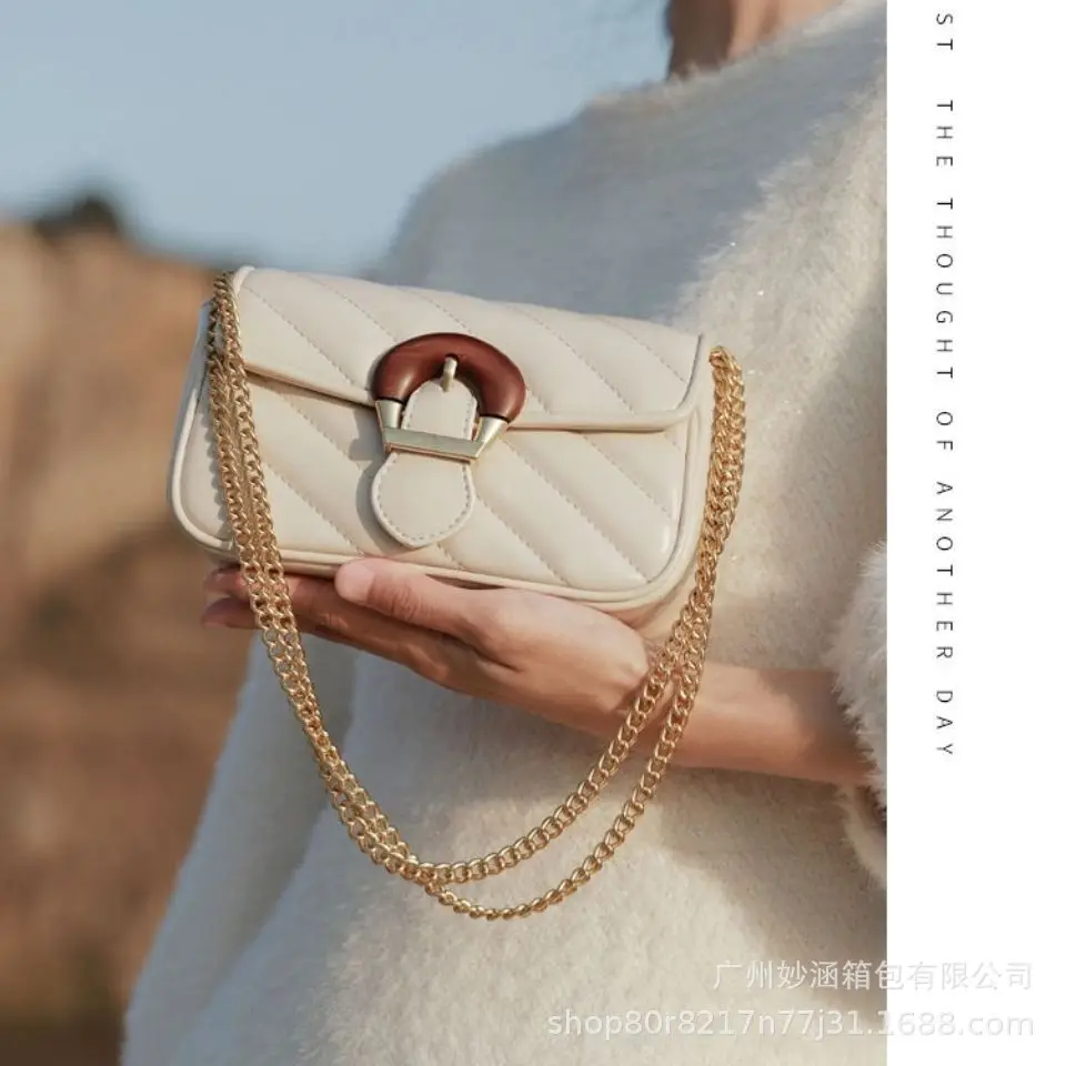 2023 Fashion Handbag Messenger Bags For Women Pu Leather Crossbody Bag Lady Small Purse Handbag Totes Mujer Chain Crossbody Bags