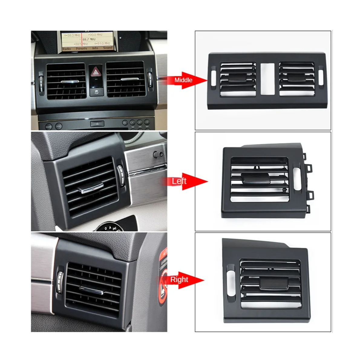 Автомобильный приборной панели среднего кондиционера вентиляционная решетка