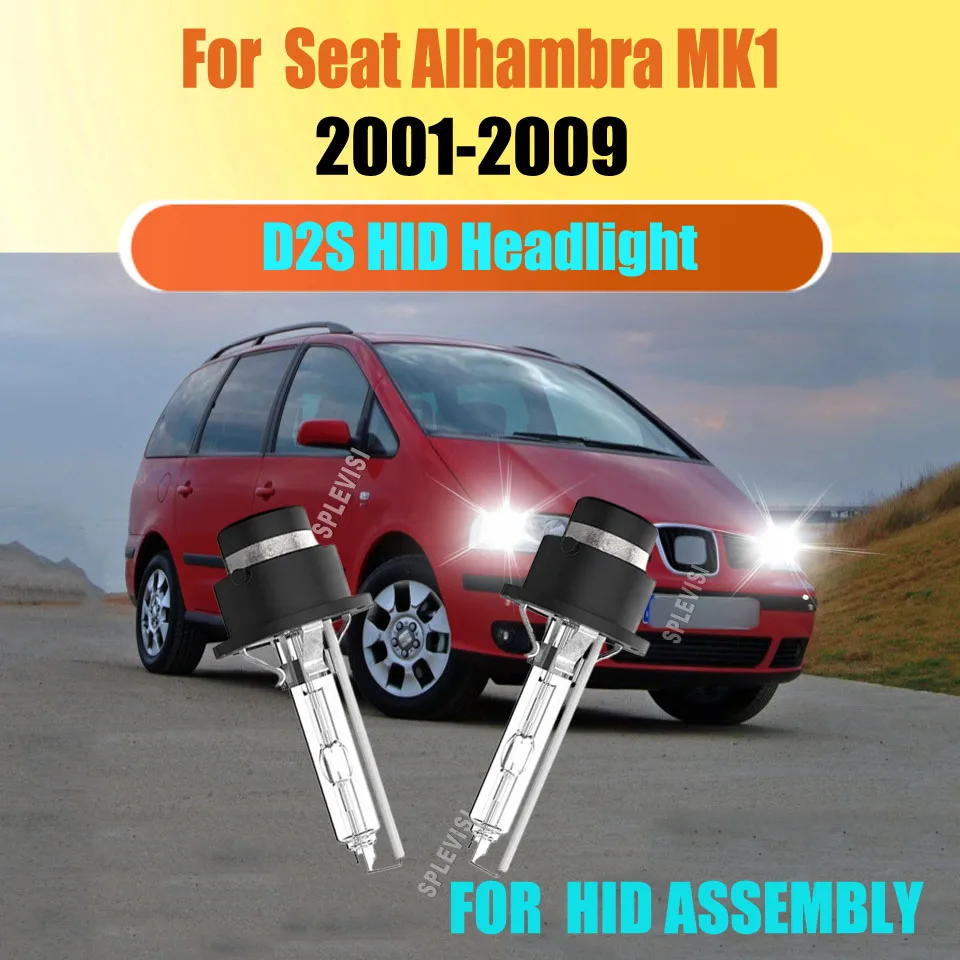 Фото Ксеноновая 35 Вт 6000 К белая сменная лампа D2S HID для фар 12 В для Seat Alhambra MK1 2001 2002 2003 2004 2005 2006 2007-2009 №1