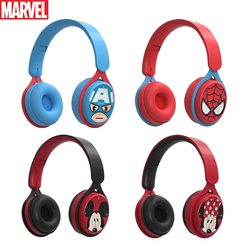 

Marvel Iron Man Disney Mickey Wireless Headphones Blutooth Surround Sound Stereo Foldable Earphone Laptop Headset