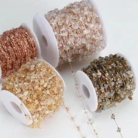 making for diy stone anklets supplies stone chain handmade accessories natural gravel beads diy necklace bracelet parts
