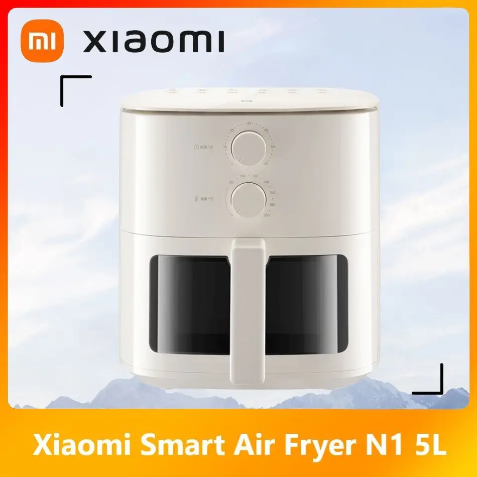 Фото Аэрогриль Xiaomi Mijia N1, 5 л, для большой семьи, 1200 Вт, многофункциональный, готовка без масла, прозрачное окно №1