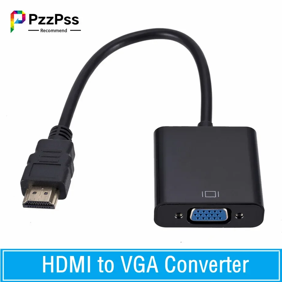 

HDMI-совместимый адаптер VGA 1080P фотокабель для Xbox PS4 ПК ноутбука ТВ приставки для проектора HDTV