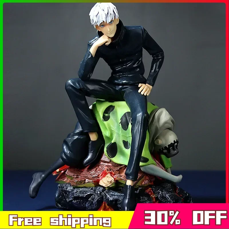 

22cm Jujutsu Kaisen Anime Figure Satoru Gojo Figure Manga Battle Scene Kawaii PVC Model Doll Peripherals Collection Gift Toy