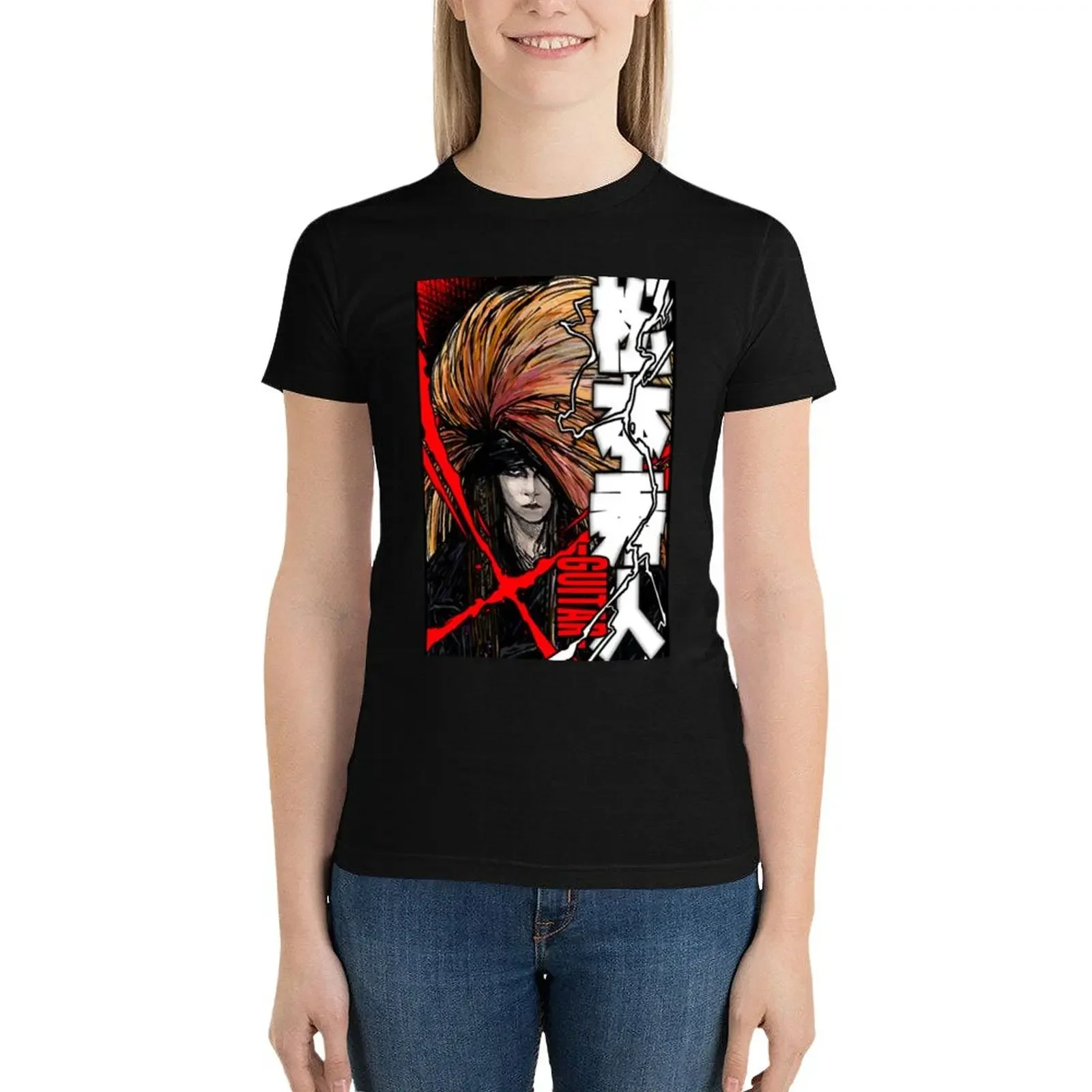 Hide (Hideto Matsumoto) из Японии — красная промо-футболка X блузка рубашки с забавными