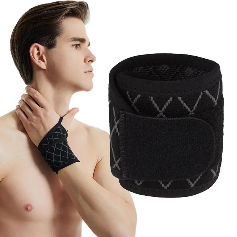 

Wrist Sweatbands Sport Compression Bands Breathable Sport Wrist Support Wraps Hand Support Bands For Basketball Football Working