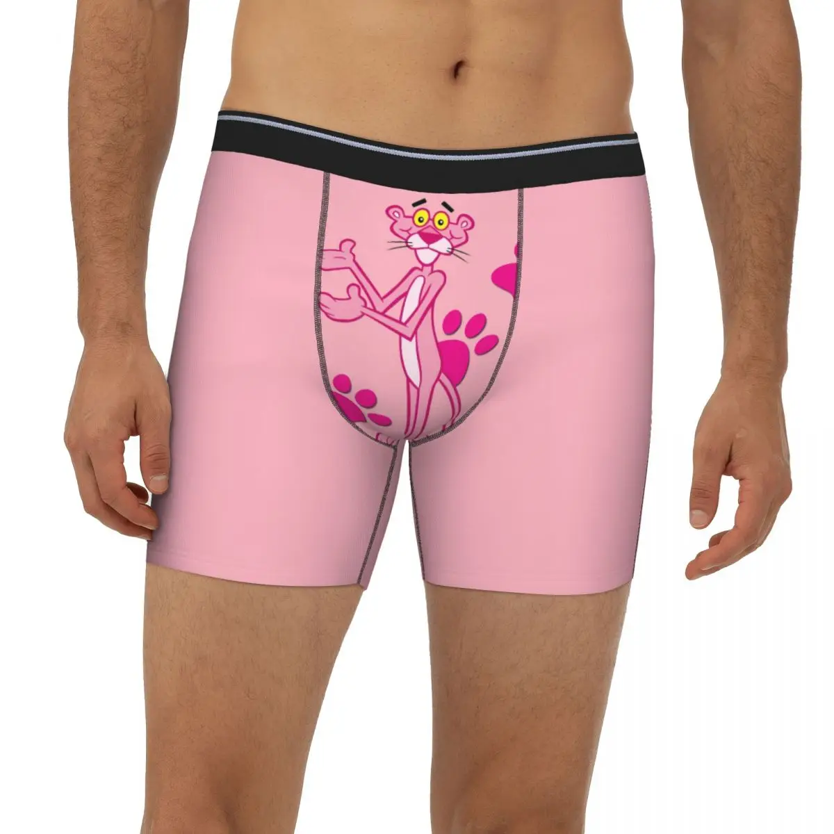 

Pink Panther Underpants Breathbale Panties Male Underwear Boxer Briefs extended underwear