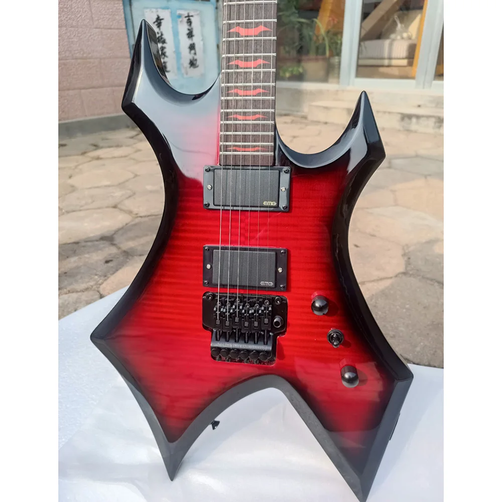 

B.C.Rich Electric Guitar,Flame Maple Top, Rosewood fingerboard,Floyd rose bridge, Active pickup