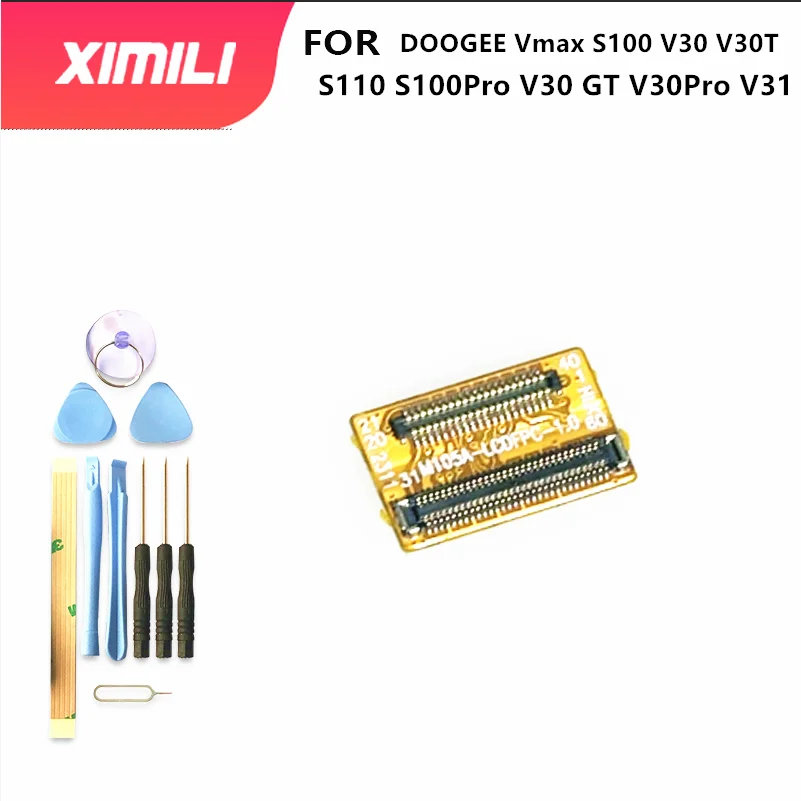 Для DOOGEE V max S100 V30 v30T S110 S100Pro GT V30Pro V31 Адаптер экрана дисплея Гибкий кабель Ремонт