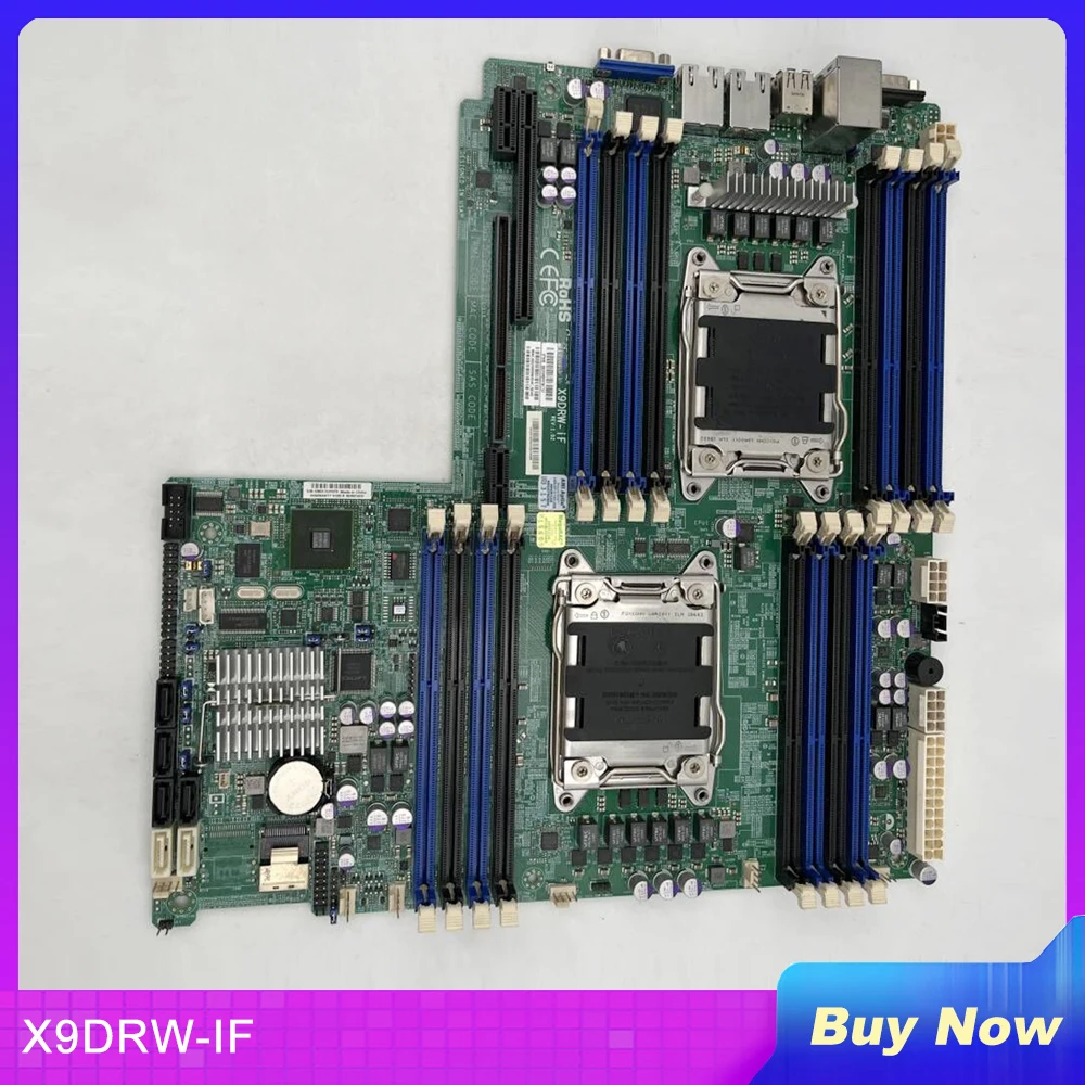

For Supermicro Server Motherboard Support For Xeon E5-2600 V1/V2 Family LGA2011 DDR3 X9DRW-iF