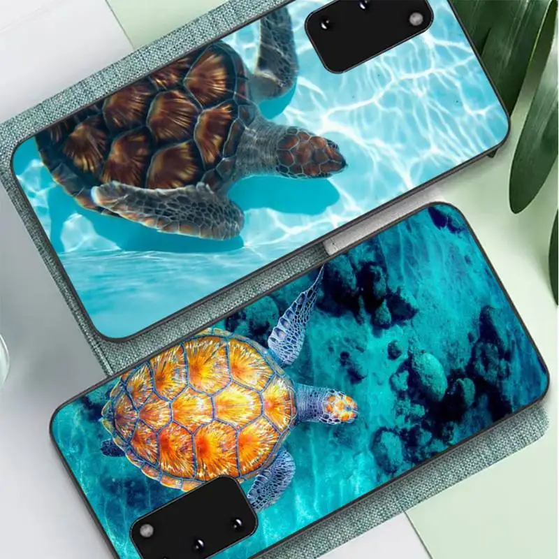 

FHNBLJ Ocean Sea Turtle Phone Case for Samsung A51 A30s A52 A71 A12 for Huawei Honor 10i for OPPO vivo Y11 cover