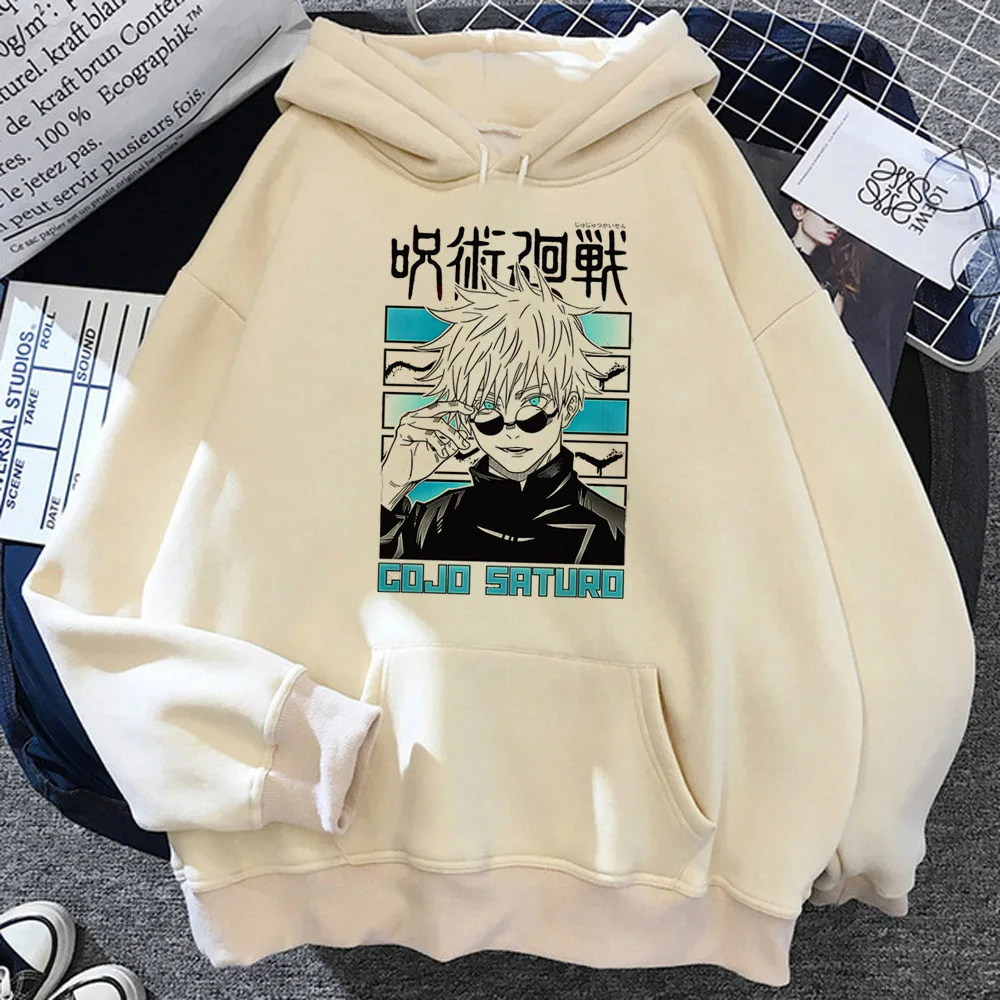 Худи Satoru Gojo дизайнерская Японская уличная одежда для отдыха элегантный
