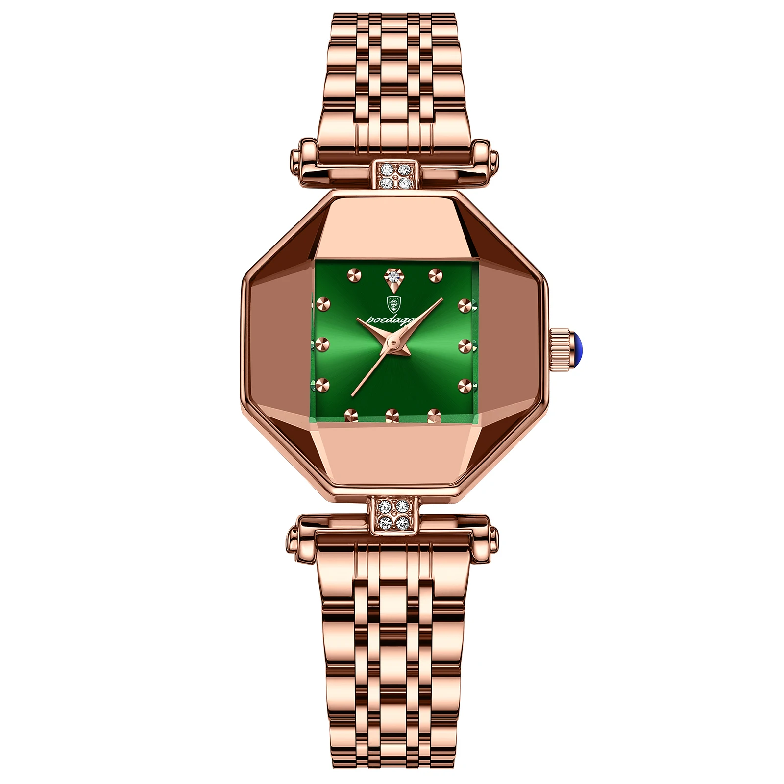 

Fashion Luxury Women Watch Stainless Stain Waterproof Quartz Watches Rose Gold Ladies Wristwatch Gift